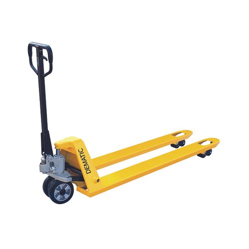 Carro Hidráulico Paleteira 3Ton Roda Dupla Nylon Largo DEMATIC