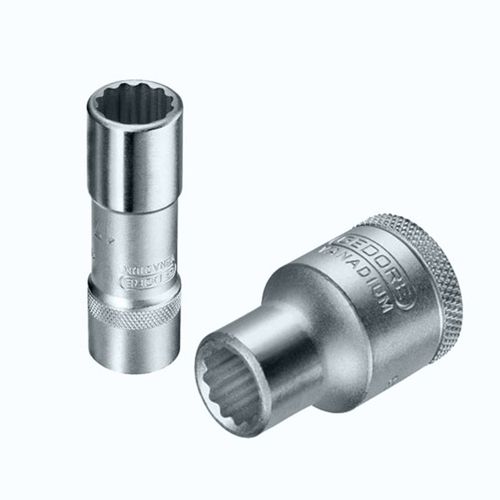 Soquete 1/2 x1 Estriado Ref D19 015164 Gedore