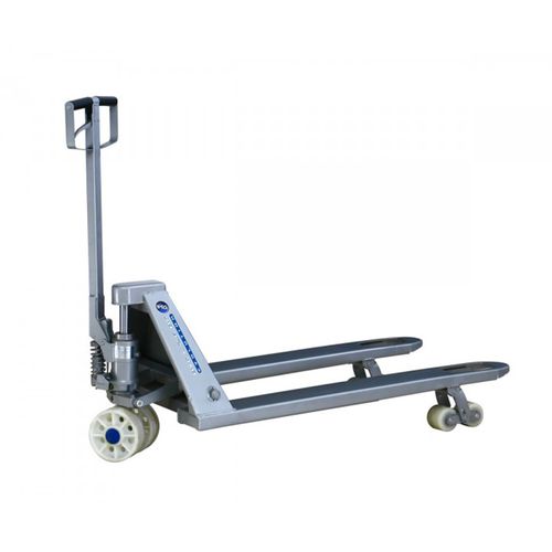 Carro Hidráulico Paleteira Manual Largo Galvanizado  2,6 Ton Rodagem Simples de Nylon L26g BYG