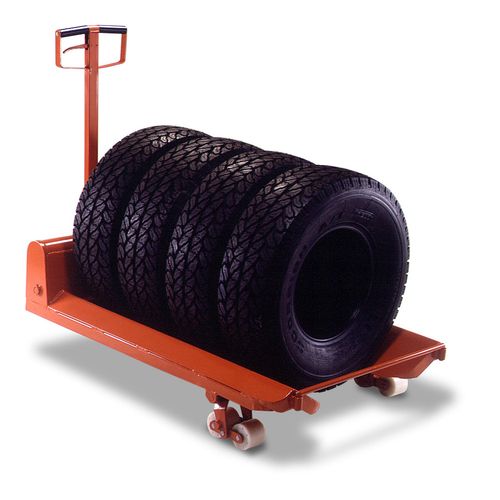 Carro Hidráulico Paleteira Carga Cilíndrica  2 Ton Rodagem Dupla de Nylon L2000BR1 BYG