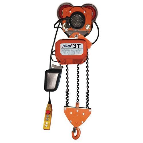 Talha Elétrica  3 Ton X 6m Troley Elétrico 220v Tect3000/6 Acm Tools