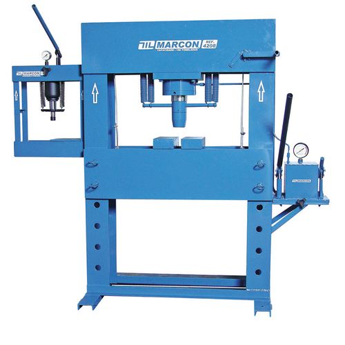 Prensa Hidraulica Manual  100 Ton Com Auxiliar de 15 Ton 4208 Marcon
