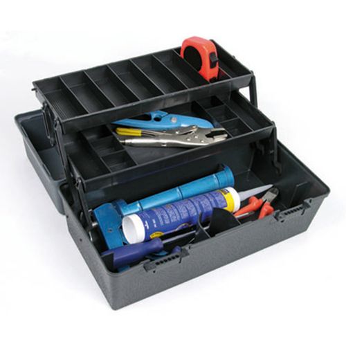 Caixa Plastica para ferramentas com 2 bandejas 420X220MM CP10 Marcon