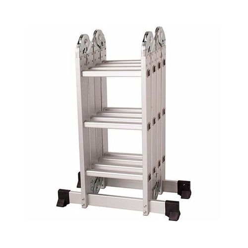 Escada articulada e dobrável de alumínio 3m 12 degraus 020114 BR Tools