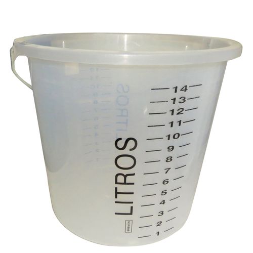 Balde graduado de polietileno  de 1l a 14 litros 6104 bremen