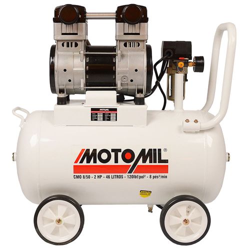 Motocompressor CMO 8/50 odontológico 120LBS 2,0HP Mono 220v Motomil