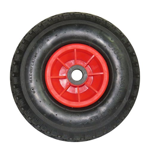 Roda Pneumática aro em plástico 300x4" eixo 21mm Rio Sul