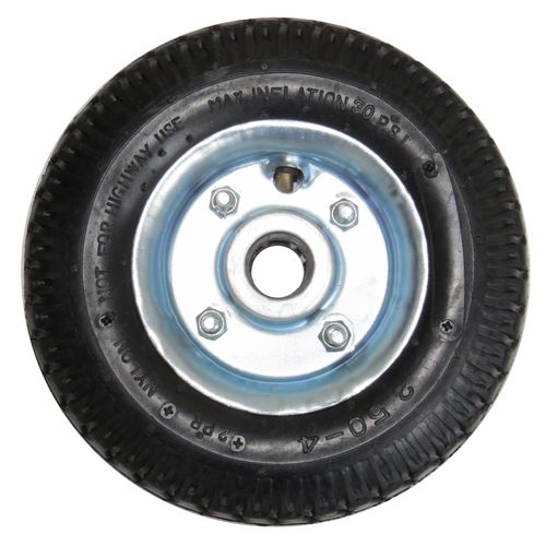 Roda pneumática 250x4" eixo 7/8" 2 lonas Hidromepe