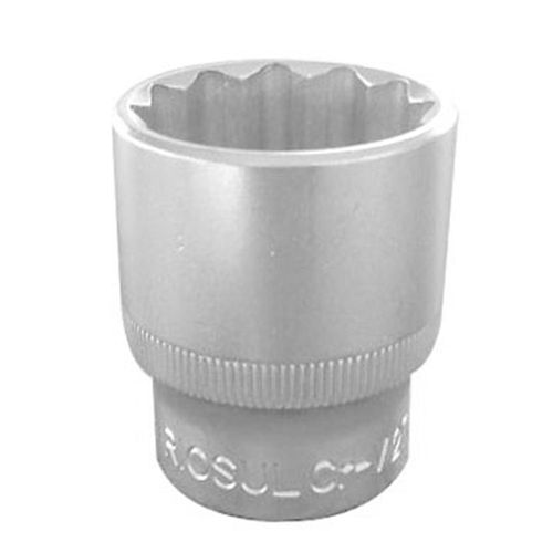 Soquete 1/2"x27mm estriado CRV 010222 Rio Sul