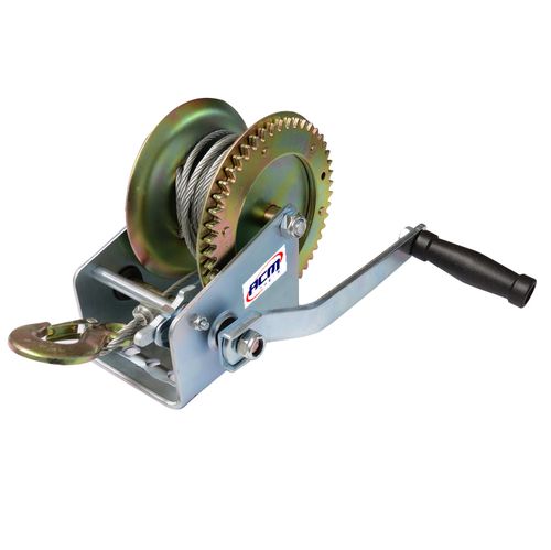 Guincho Manual Carretilha 810Kg com 10Mts Cabo Aço GC810C ACM TOOLS