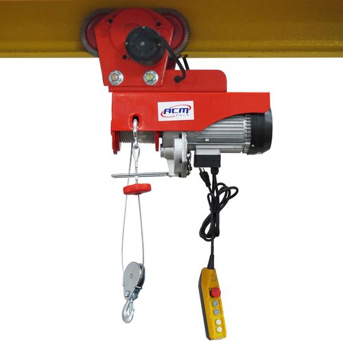 Talha Elétrica 350/700KG 220V 12MTS com Troley Elétrico PAT700 ACM TOOLS