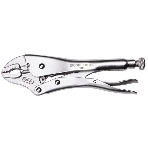 Alicate de Pressão com Mordente Curvo 10 Poleg Riosul Tools