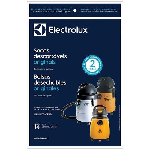Kit  com 3 Sacos para Modelos A20 e Gt3000 (CSE20) Electrolux