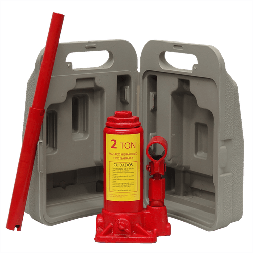 Macaco Hidráulico Garrafa 2ton com Maleta MHG002-M ACM TOOLS