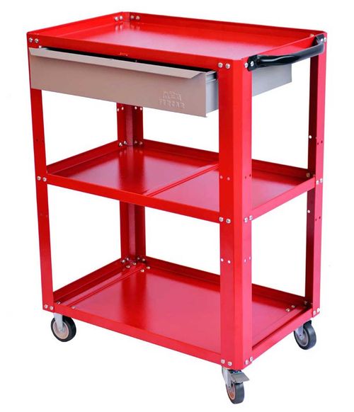 Carro Porta Ferramentas Desmontável 1 Gaveta Vermelho Ref CD02 FERCAR