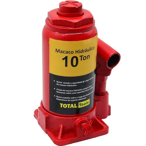 Macaco Hidráulico Garrafa 10T Total Tools