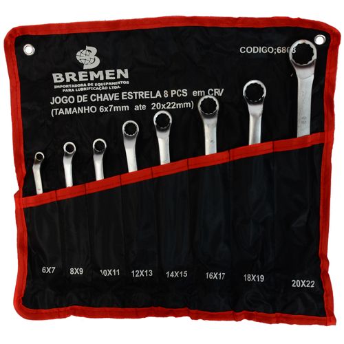JG CHAVE ESTRELA 6-22MM   8 PCS CRV 6803 BREMEN