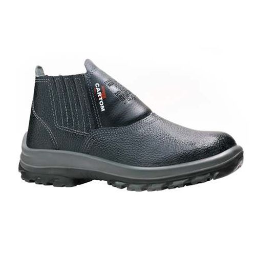 Bota com Bico de Aço Elástico Solado Poliuretano Tam 44 Ref TP081 CARTOM