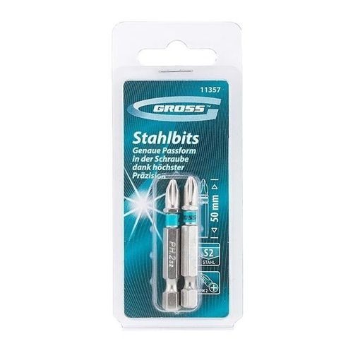 Bits Philips encaixe 1/4" PH2 50mm Ref 11357 GROSS