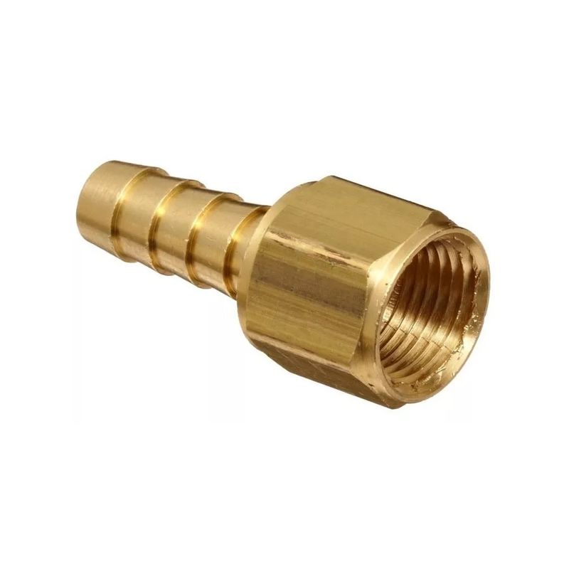Espigao-Fixo-1-4-x-1-4-Femea-Latao-Ref-LUB24I-LUBEFER