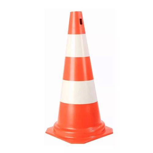 Cone de Sinalização Laranja/Branco 75cm Ref 70000503 PLASTCOR
