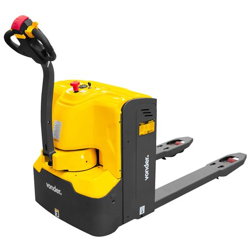 Carro Hidráulico Paleteira 1,8Ton Roda Poliuretano largo elétrico 1150X685MM CDE180 VONDER