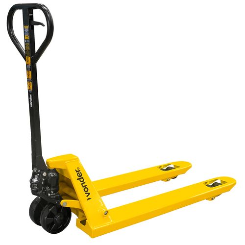 Carro Hidráulico Paleteira 2 Ton Rodas Tandem Poliuretano Largo 1150x685mm Ref CDP206 VONDER