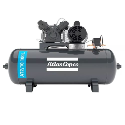 Compressor de Ar AT2/10 100L 110/220v Monofásico 140PSI  ATLAS COPCO