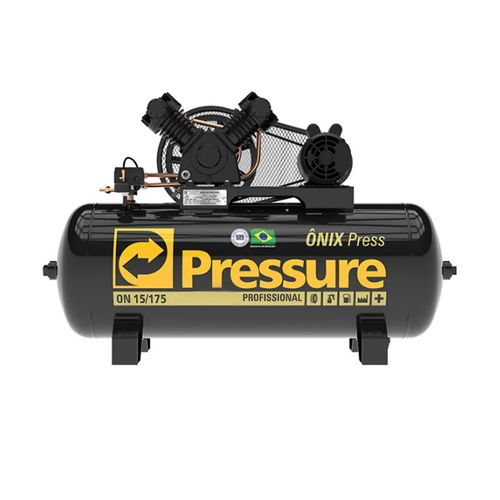 Compressor de Ar 15/175 140LBS 3HP Monofásico Press ON15175VM PRESSURE