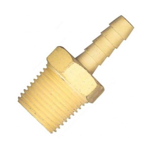 Espigão Fixo 1/2 x 1/4 Macho Latão Ref LUB26A LUBEFER