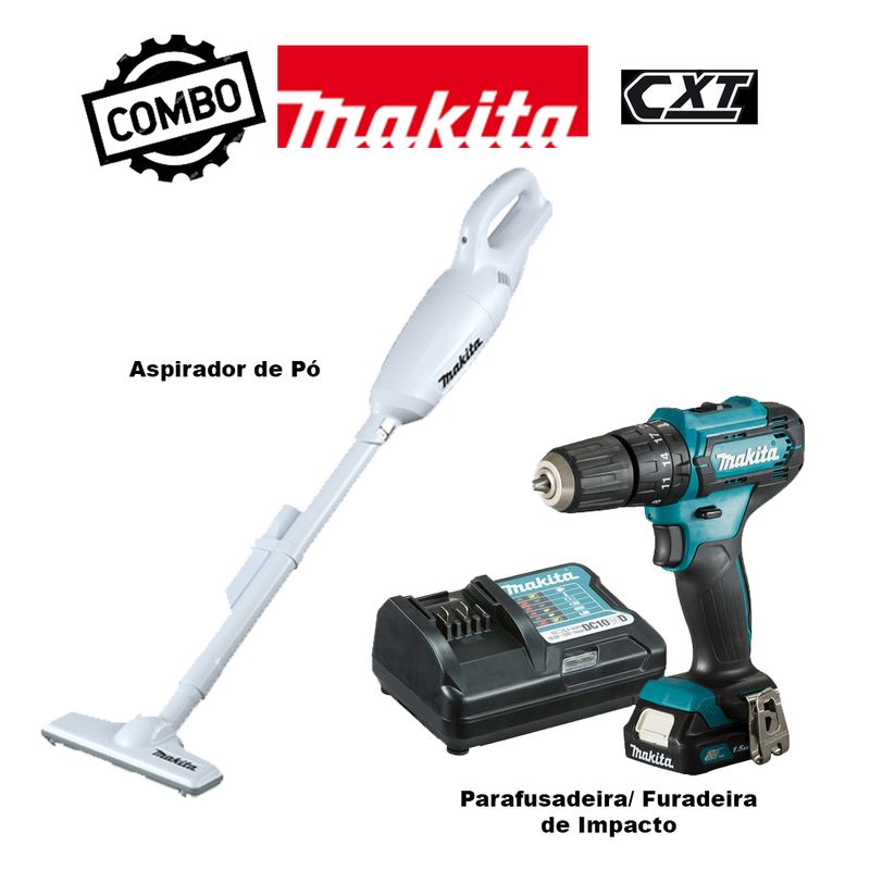 Kit-Parafusadeira--Furadeira-de-Impacto-HP333DYX3---Aspirador-de-Po-CL106FDZW-MAKITA-