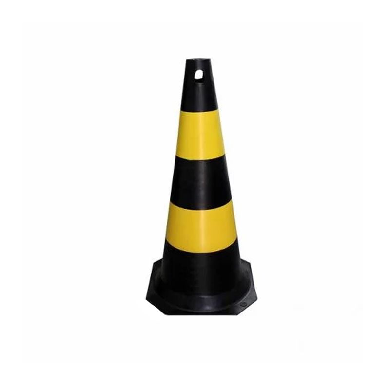 Cone-de-Sinalizacao-Preto-Amarelo-75cm-Ref-70000505-PLASTCOR