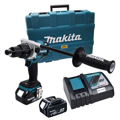 Parafusadeira e Furadeira a Bateria 18V BIVOLT DHP481RTE MAKITA