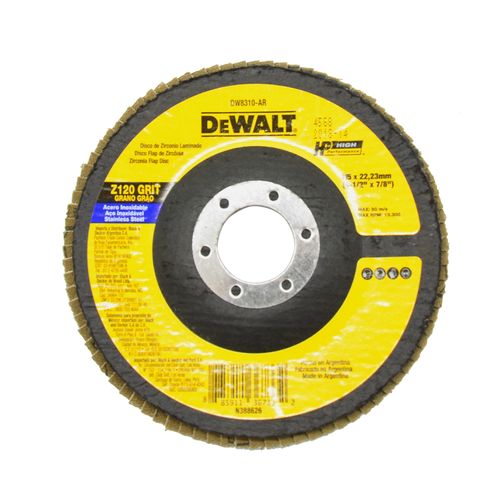 Disco Flap Fibra Grana 120 115mm Ref DW8310AR DEWALT