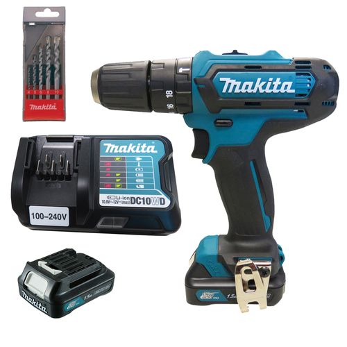 Parafusadeira/ Furadeira Impacto 3/8" Bateria 12V Litio Ref HP331DWY-P MAKITA
