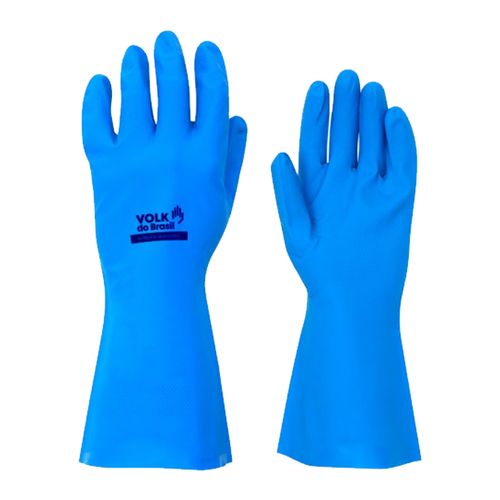Luva Latex Nitrílica Azul Tam 9 sem Forro Ref 106501002 VOLK