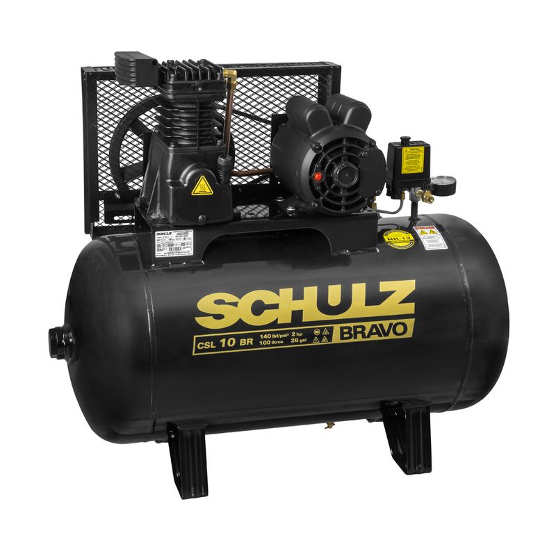 Compressor-de-Ar-CSL10BR-100L-2HP-2-Polos-220-380v-BRAVO-SCHULZ