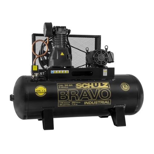 Compressor de Ar CSL 30BR/250L  7,5HP 2 polos Trifásico 220/380v SCHULZ