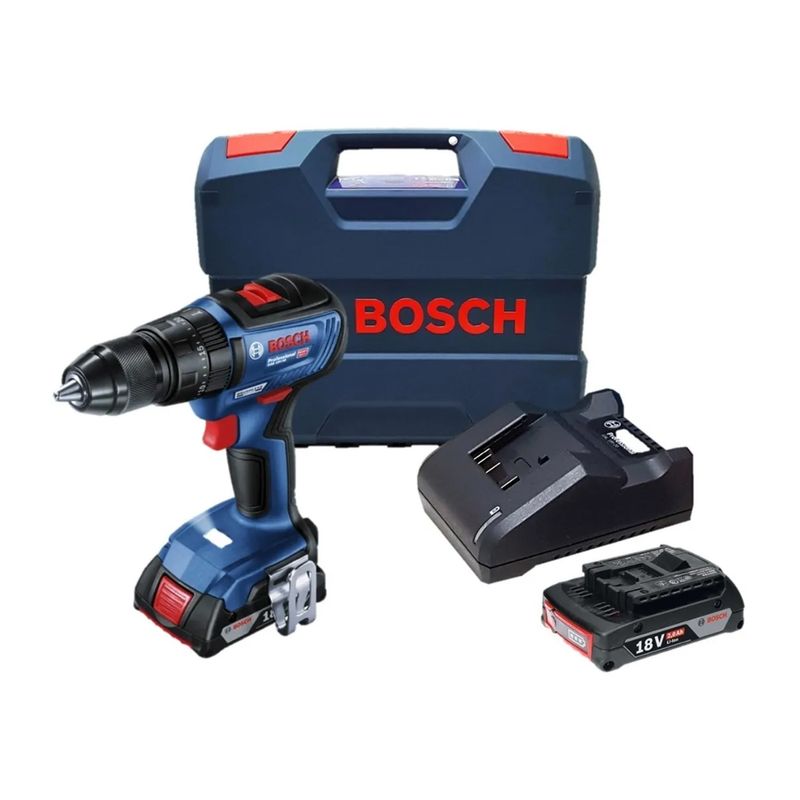 Parafusadeira--Furadeira-de-Impacto-a-Bateria-18V-2ah-Ref-GSB18V-50-BOSCH