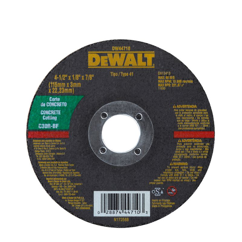 Disco-Corte-115x30x222-Concreto-Dw44710-Dewalt