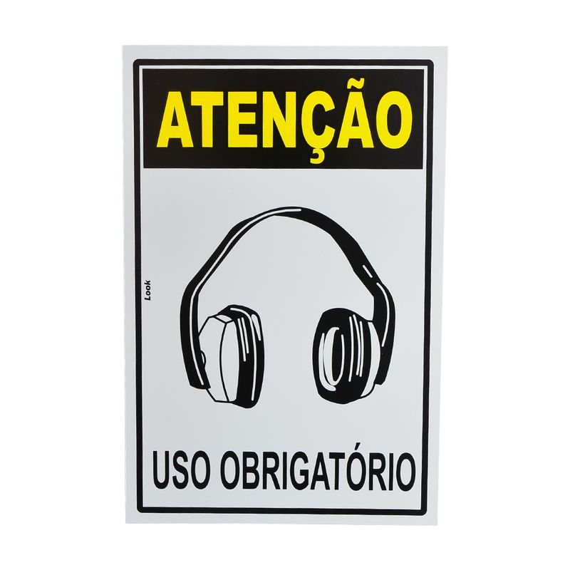 Placa-de-Sinalizacao-ATENCAO-USO-OBRIGATORIO-ABAFADOR-DE-RUIDOS-20706-TRY-
