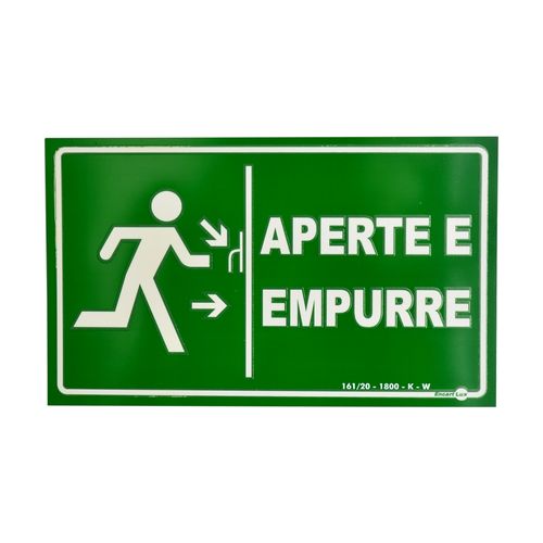 Placa de Sinalização APERTE E EMPURRE PS3825F ENCARTALE