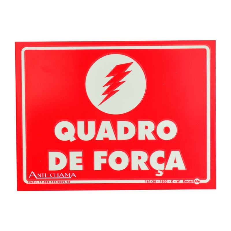 Placa-de-Sinalizacao-QUADRO-DE-FORCA-PAF722-ENCARTALE