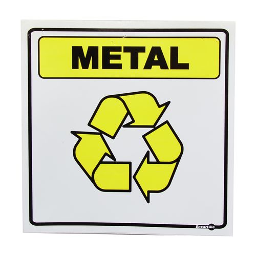 Placa de Sinalização LIXO METAL Ref AV20 ENCARTALE