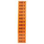 Placa-de-Sinalizacao-440V-Cor-Laranja-com-13-Unidades-Ref-PS136-ENCARTALE-