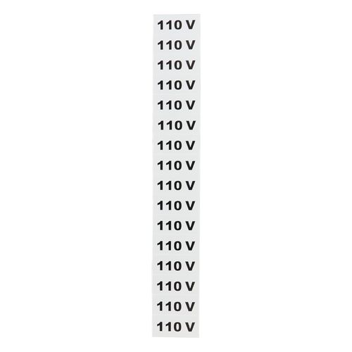 Placa de Sinalização 110V Branca com 16 Unidades LOOK