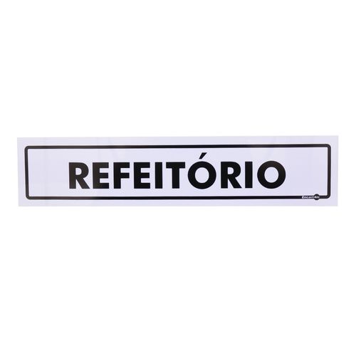 Placa de Sinalização REFEITÓRIO Ref PS37 ENCARTALE