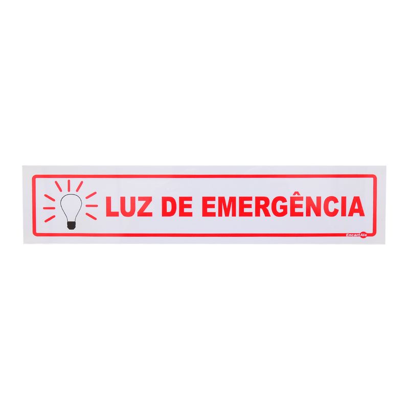 Placa-de-Sinalizacao-LUZ-DE-EMERGENCIA-Ref-PS-120-ENCARTALE-
