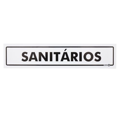 Placa de Sinalização SANITÁRIOS Ref PS51 ENCARTALE