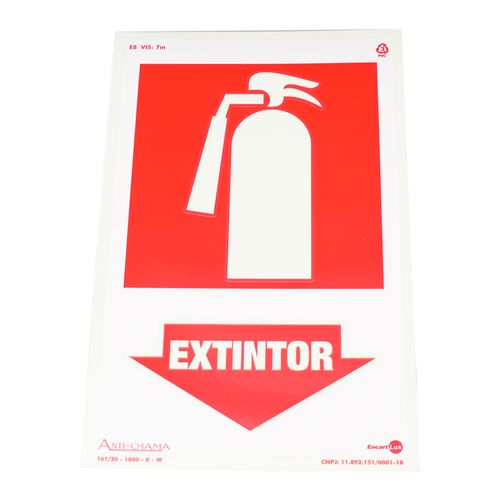 Placa de Sinalização EXTINTOR Ref PAF 319 ENCARTALE